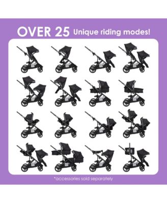 Morph Single to Double Modular Travel System - Dash Grey