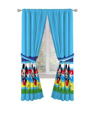 Mickey Mouse Curtains for Kids Bedroom 4-Piece Drape Set Pack of 2Pack of 2
