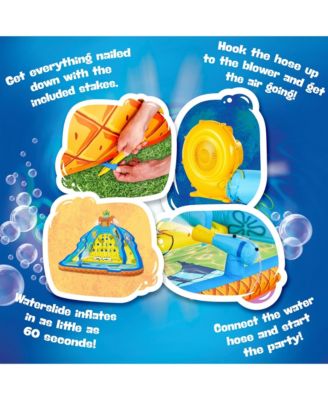 SpongeBob Ultra Climber Inflatable Water Slide with Climbing Wall, Two Slides & More