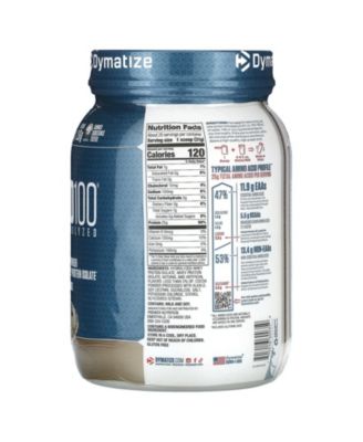 ISO100 Hydrolyzed Protein Powder, 100% Whey Isolate Protein, 25g of Protein, 5.5g
