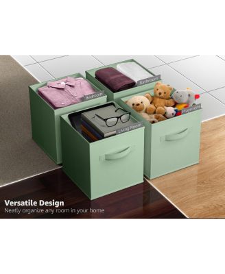 Foldable Storage Cubes with Handle- for Organizing Home, Shelves, Nursery, Playroom