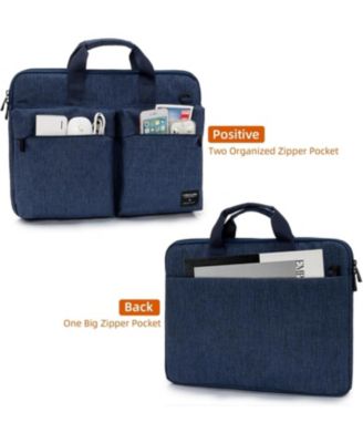 15.6 inch Laptop Shoulder Bag, Slim Laptop Sleeve Case, Shockproof Computer Notebook Ultrabooks Carrying Case Handbag Cover Fit for Acer Asus Dell Lenovo HP, Blue