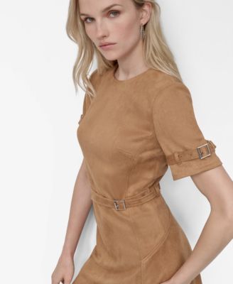 Women's Short Sleeve Crew Neck Sheath Dress