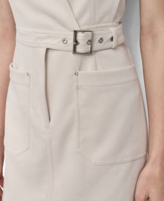 Women's Sleeveless V-Neck Sheath Dress