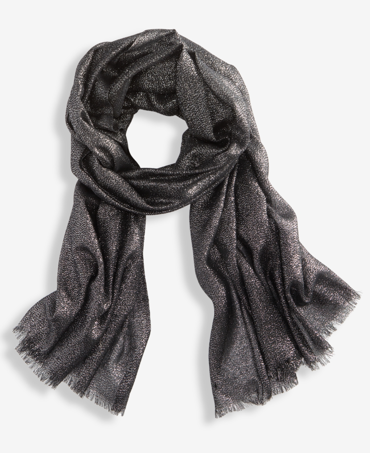 Inc International Concepts Women's Shimmer Wrap Scarf, Created For Macy's In Gray