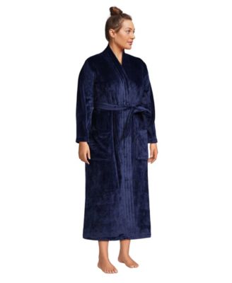 Plus Size Cozy Plush Long Wrap Robe