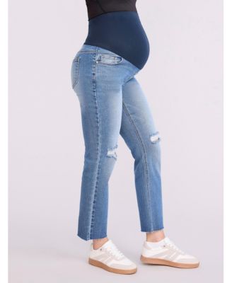 Women's Secret Fit Over the Belly Slim Straight Leg Jeans - Motherhood Maternity