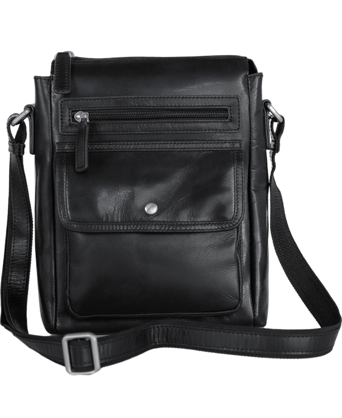 Мужские сумки Mancini Men's Everyday Leather Crossbody Bag — фото 1