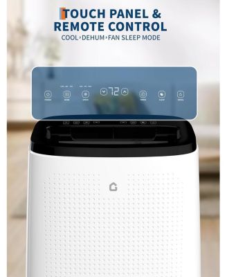 15,000 BTU Portable Air Conditioner - Quiet Unit, Covers 850 Sq. Ft, 3 Fan Speeds, Dehumidifier Mode, Easy Install Window Kit