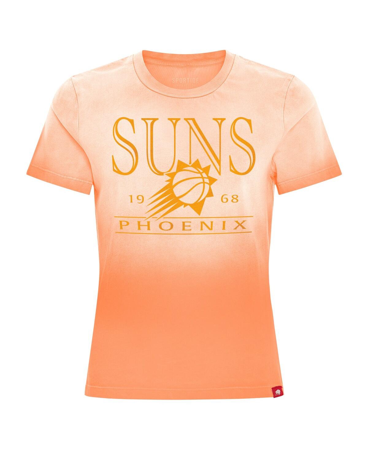 Sportiqe Women's Orange Phoenix Suns Arcadia Sun-dipped T-shirt In Orange