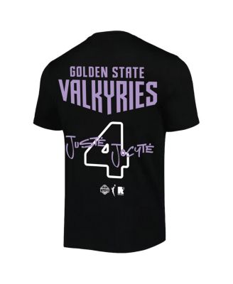 Men's and Women's Juste Jocyte Black Golden State Valkyries Name Number T-Shirt