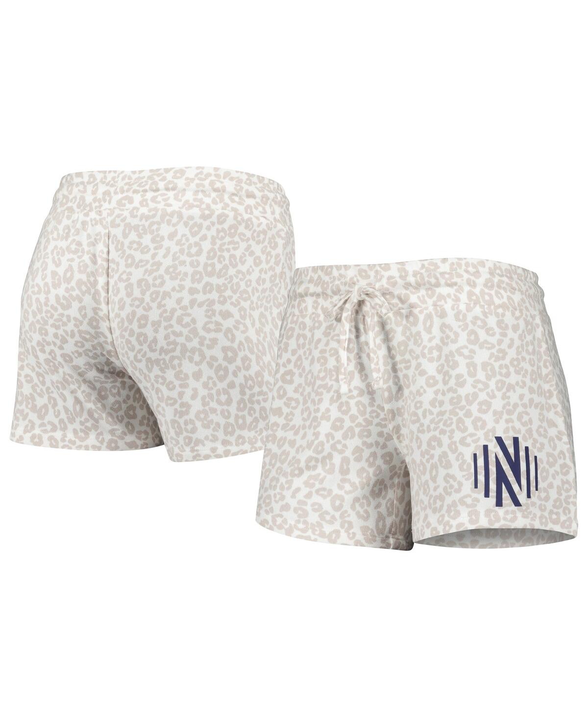 Concepts Sport Women's Cream Nashville Sc Accord Shorts In Black