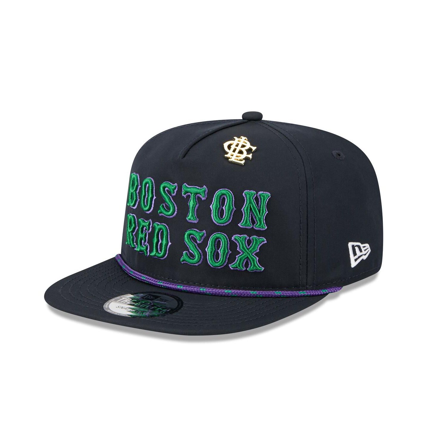 Мужская кепка New Era Navy Boston Red Sox 2025 Big League Chew Golfer Snapback Hat — фото 1