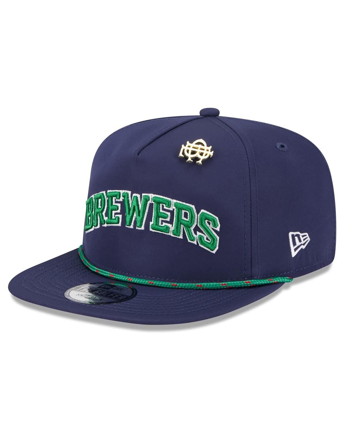 Men's Navy Milwaukee Brewers 2025 Big League Chew Golfer Snapback Hat - Navy