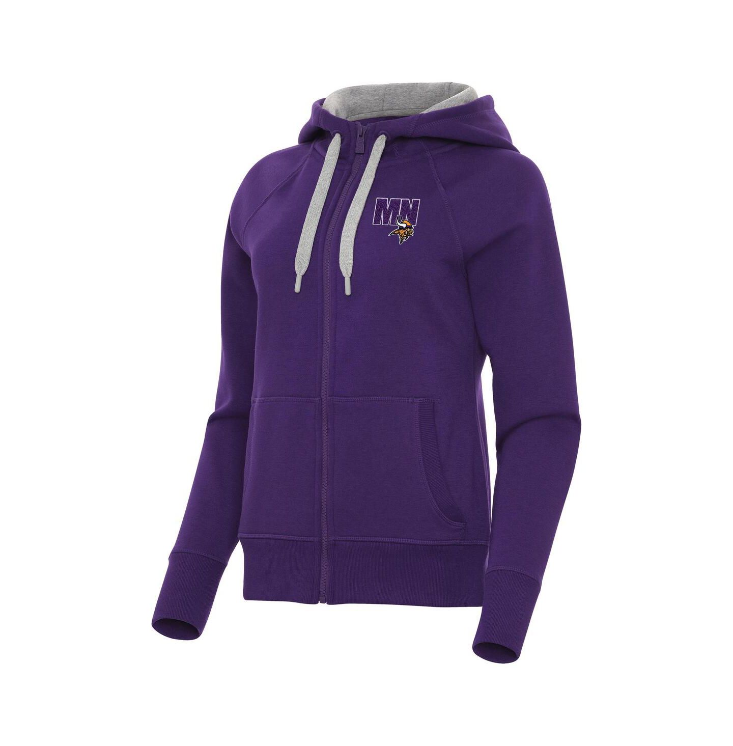Женское худи Antigua Purple Minnesota Vikings Victory Full-Zip — фото 1
