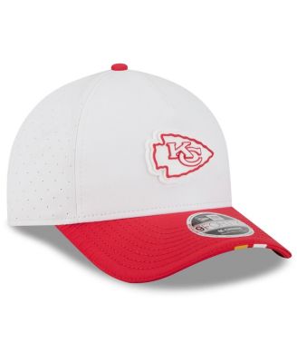 Men's White/Red Kansas City Chiefs 2025 NFL Training Camp A-Frame 9FORTY Adjustable Hat