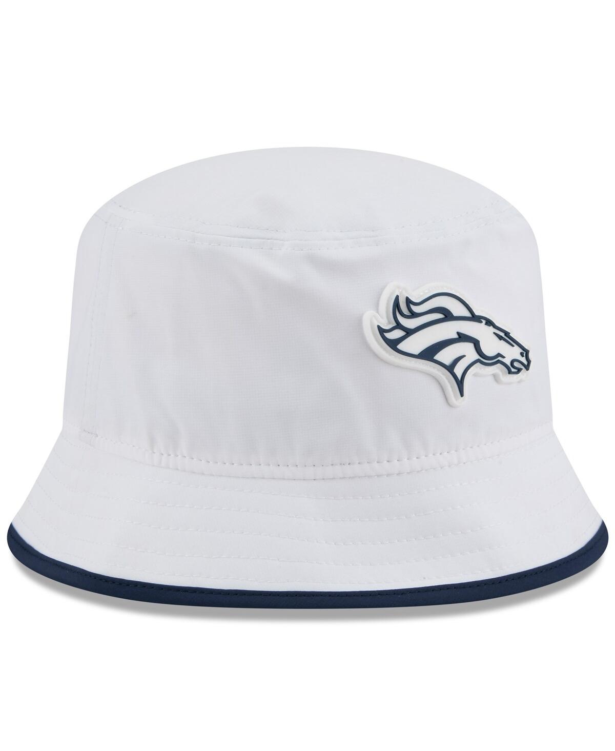 New Era Men's White Denver Broncos 2025 Nfl Training Camp Stretch Bucket Hat In White
