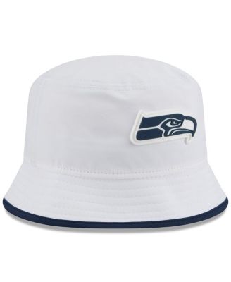 Men's White Seattle Seahawks 2025 NFL Training Camp Stretch Bucket Hat