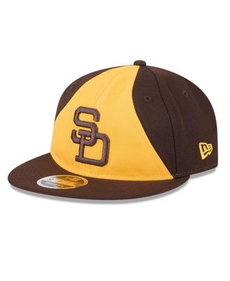 Men's Brown/Gold San Diego Padres Baseball Hall of Fame Retro Crown 9FIFTY Adjustable Hat