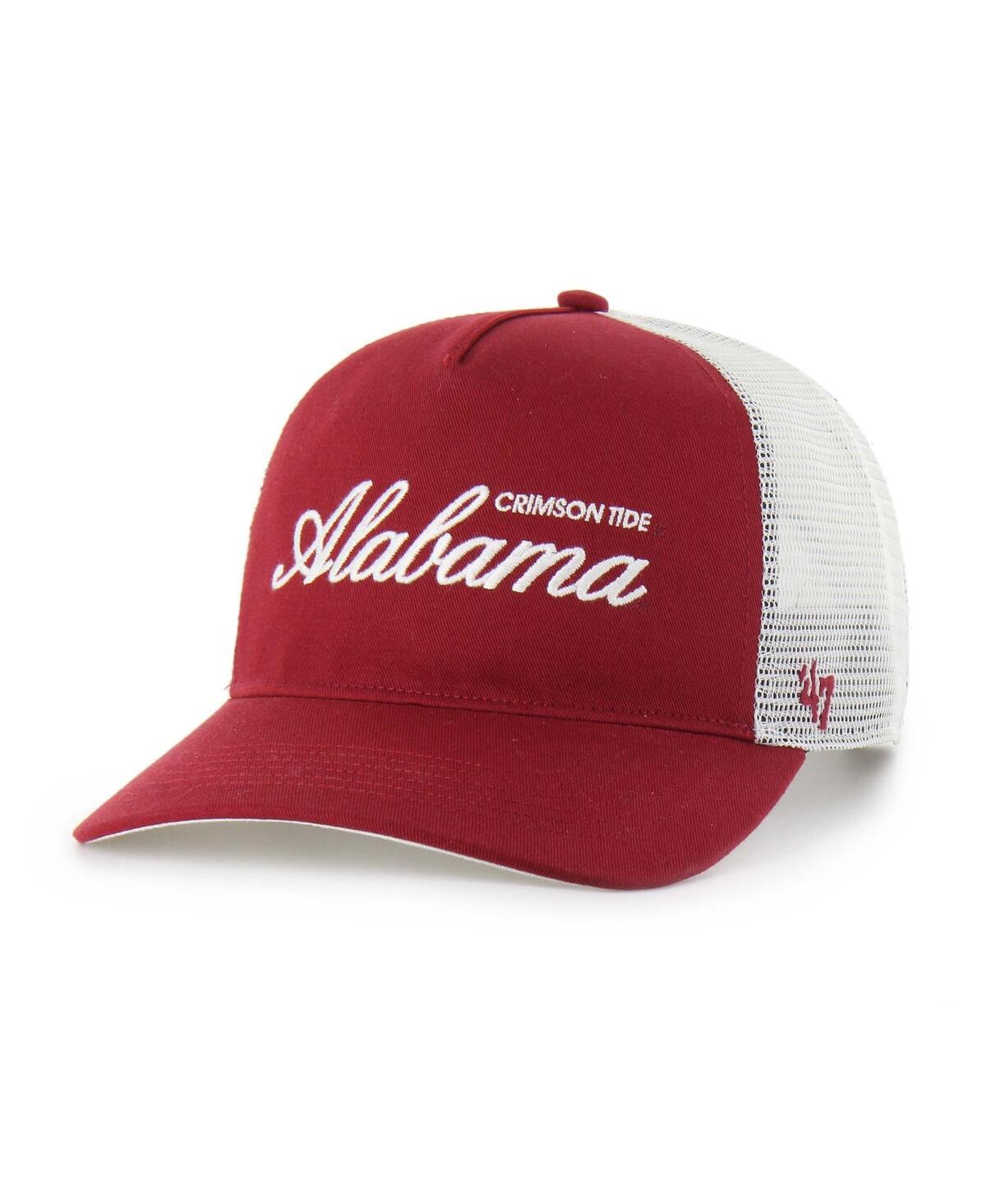 47 Brand Men's And Women's Crimson Alabama Crimson Tide Contemporary Basics Foundation Trucker Hitch Adjustab In Multi