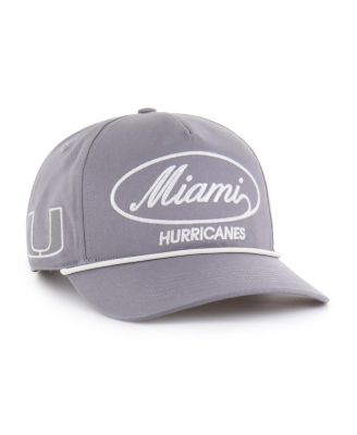 '47 Brand - Men's Gray Miami Hurricanes Contemporary Basics Foundational Rope Hitch Adjustable Hat