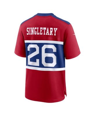 Big Boys and Girls Devin Singletary Red New York Giants Game Jersey