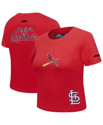 Pro Standard - Women's Red St. Louis Cardinals Game Day Classics Baby Doll Cropped T-Shirt