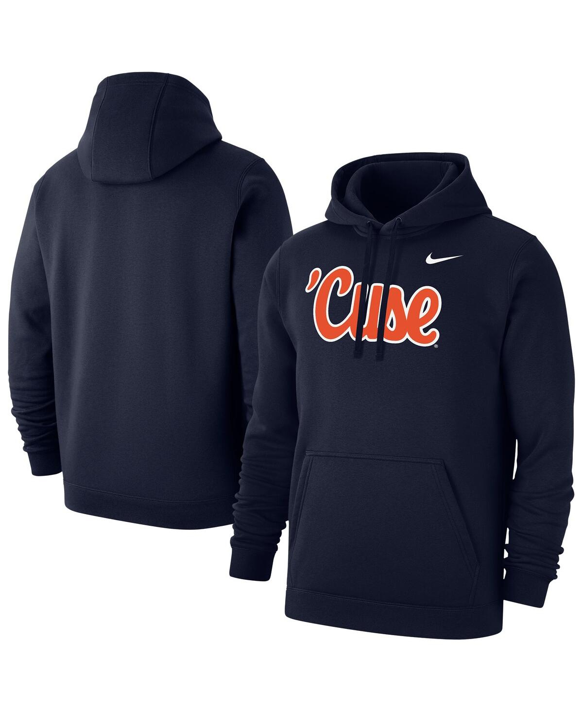 Nike Men's Navy Syracuse Orange Script Club Pullover Hoodie
