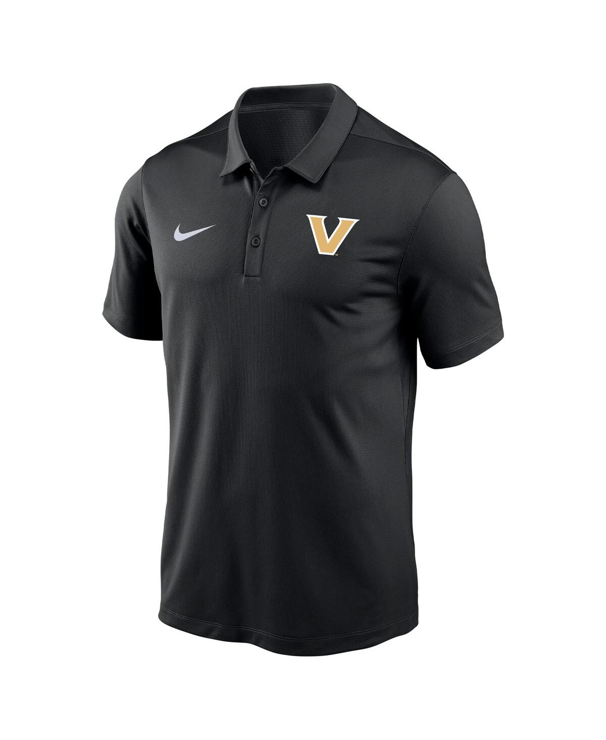 Nike Black Vanderbilt Commodores Victory Solid Performance Polo In Black
