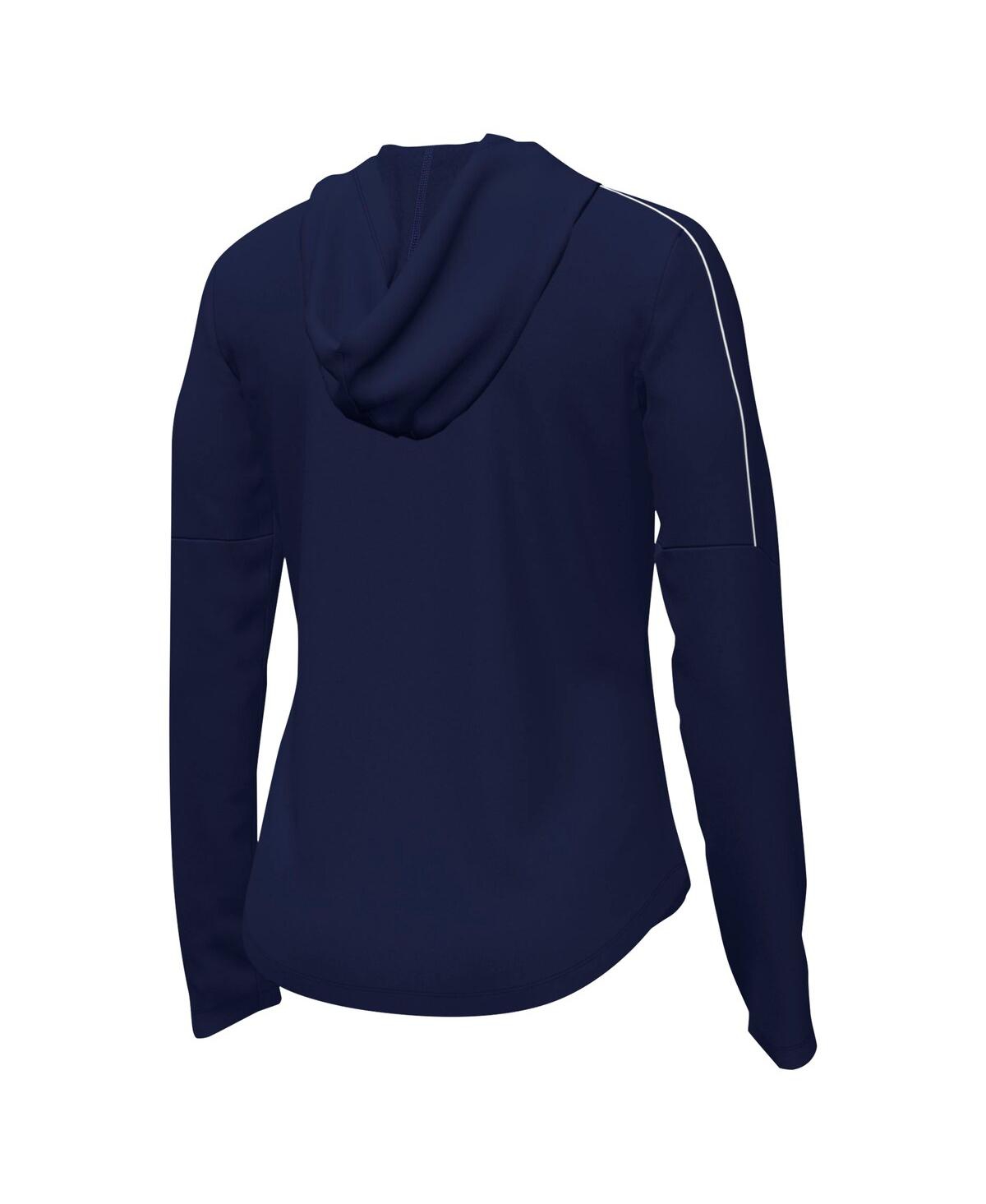 Under Armour Navy Auburn Tigers Gameday Knockout Long Sleeve Hooded T-shirt In Blue