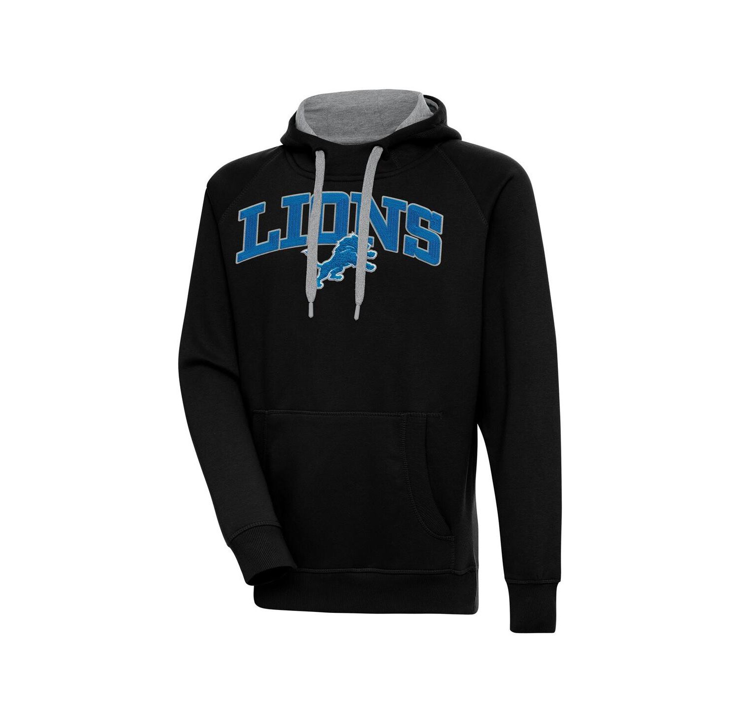 Men's Black Detroit Lions Victory Pullover Hoodie