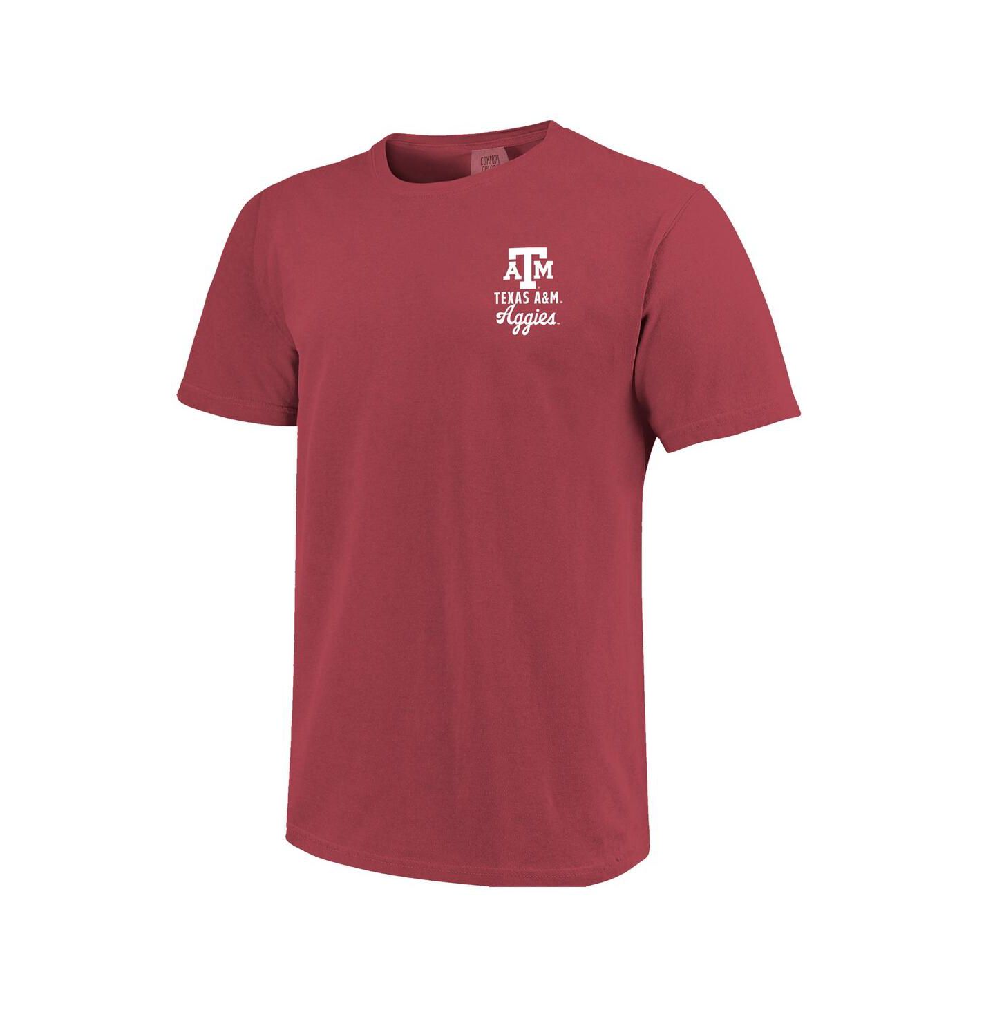 Мужская футболка Image One Maroon Texas A&M Aggies Comfort Colors Mascot Overlay — фото 3