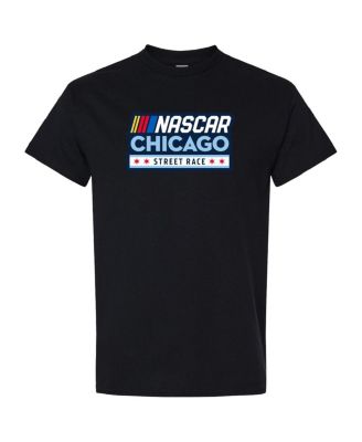 Men's Black Chicago Street Race Logo T-Shirt
