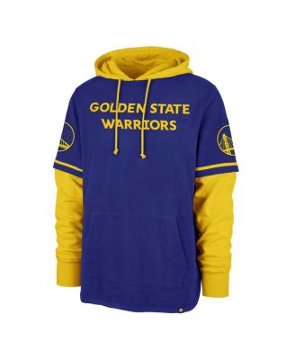 Men's Royal Golden State Warriors Trifecta Shortstop Pullover Hoodie