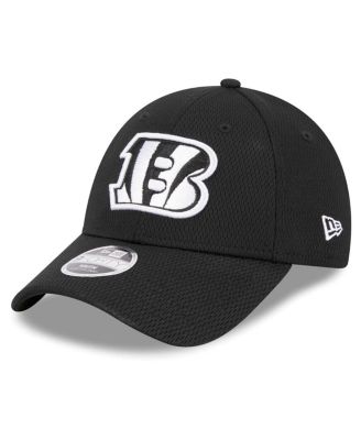 New Era - Big Boys and Girls Black Cincinnati Bengals Main B-Dub 9FORTY Adjustable Hat