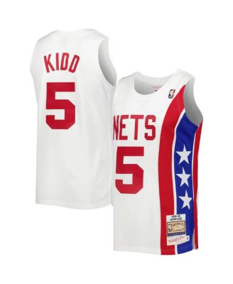 Mitchell & Ness - Men's Jason Kidd White New Jersey Nets Hardwood Classics Swingman Jersey