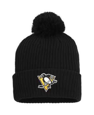 Fanatics - Men's Black Pittsburgh Penguins Cuffed Knit Pom with Hat