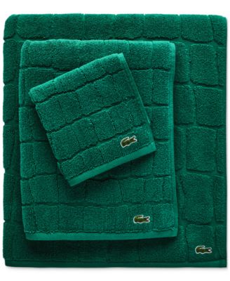 Heritage Croc Scale Cotton Hand Towel, 16" x 30"