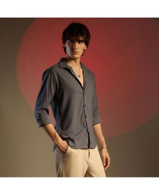 Solid Seersucker Shirt