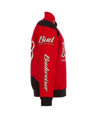 Men's Red Dale Earnhardt Jr. Budweiser Full-Snap Twill Jacket