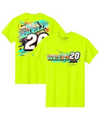 Joe Gibbs Racing Team Collection - Big Boys and Girls Neon Green Christopher Bell Name Number T-Shirt