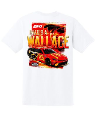 Men's White Bubba Wallace McDonald's Car T-Shirt