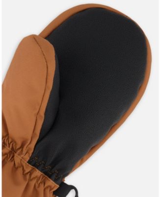 Boy Winter Mittens Play Brown Sugar - Child