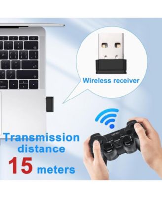 Wireless PC Gaming Controller with Dual Vibration – 2.4G Steam Gamepad for Windows & Steam, High-Performance Joystick