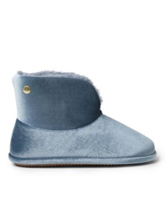 Women's Sara Shiny Velour Bootie House Slipper Boot