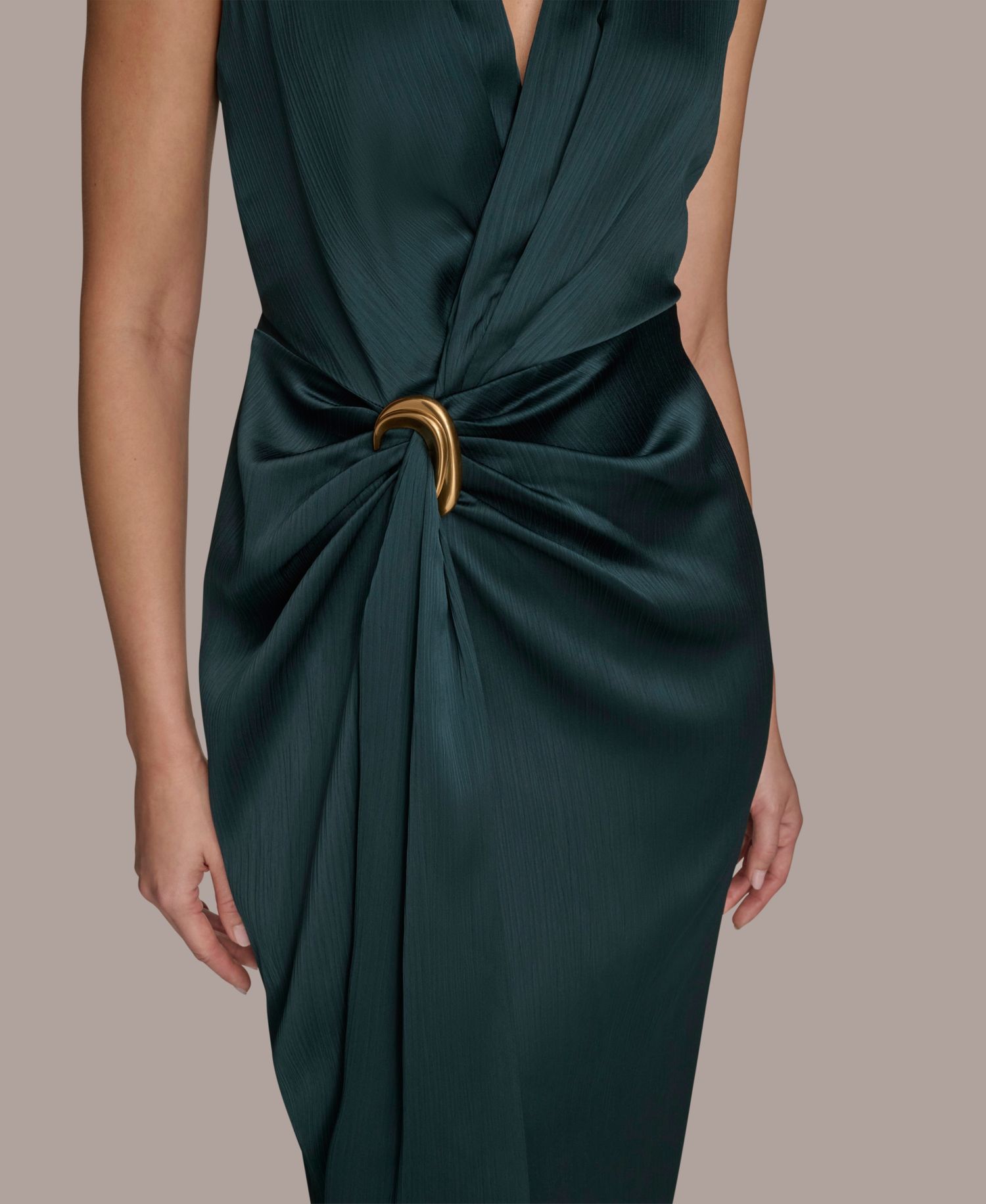 Halter Ruched Gown