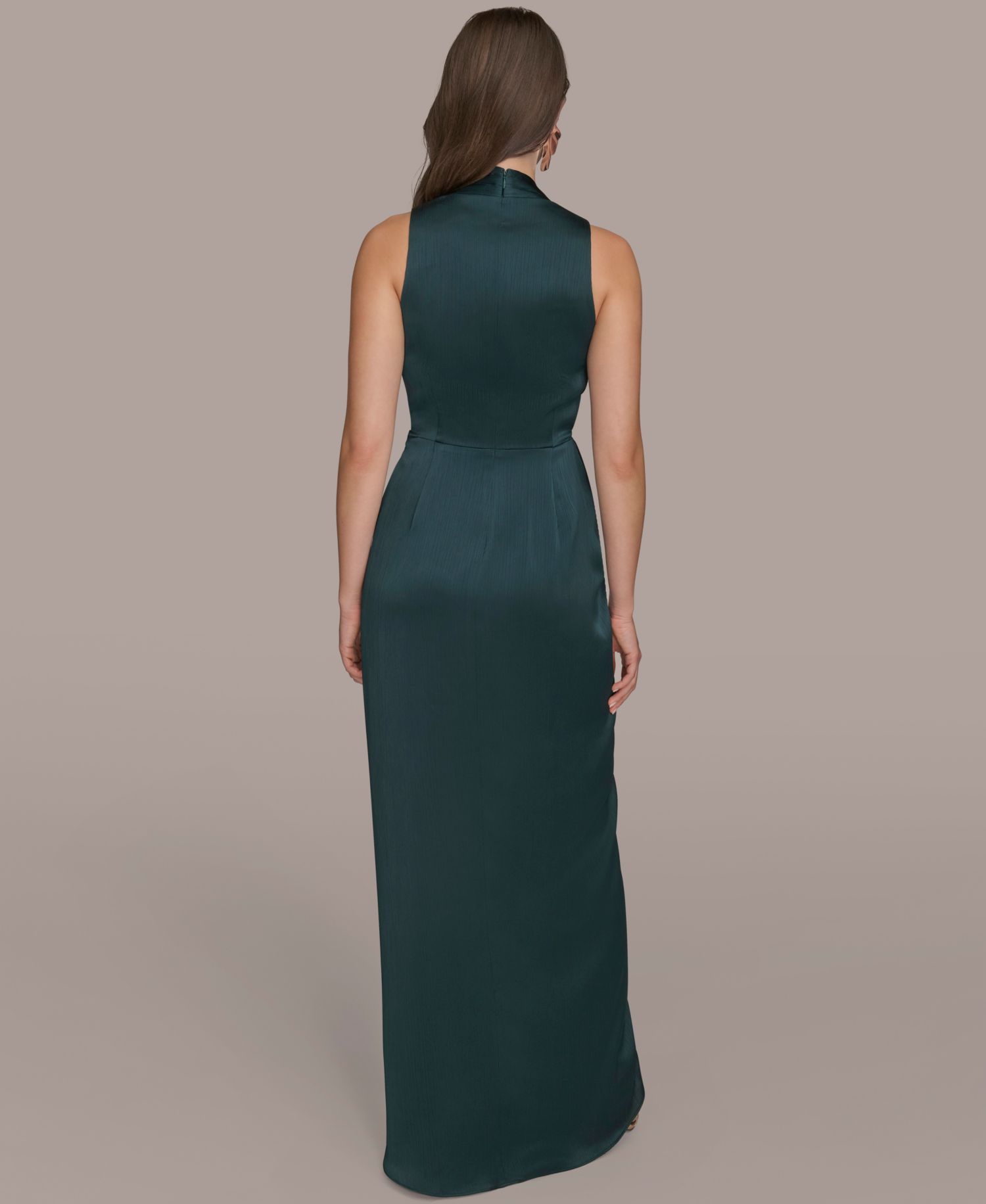 Halter Ruched Gown