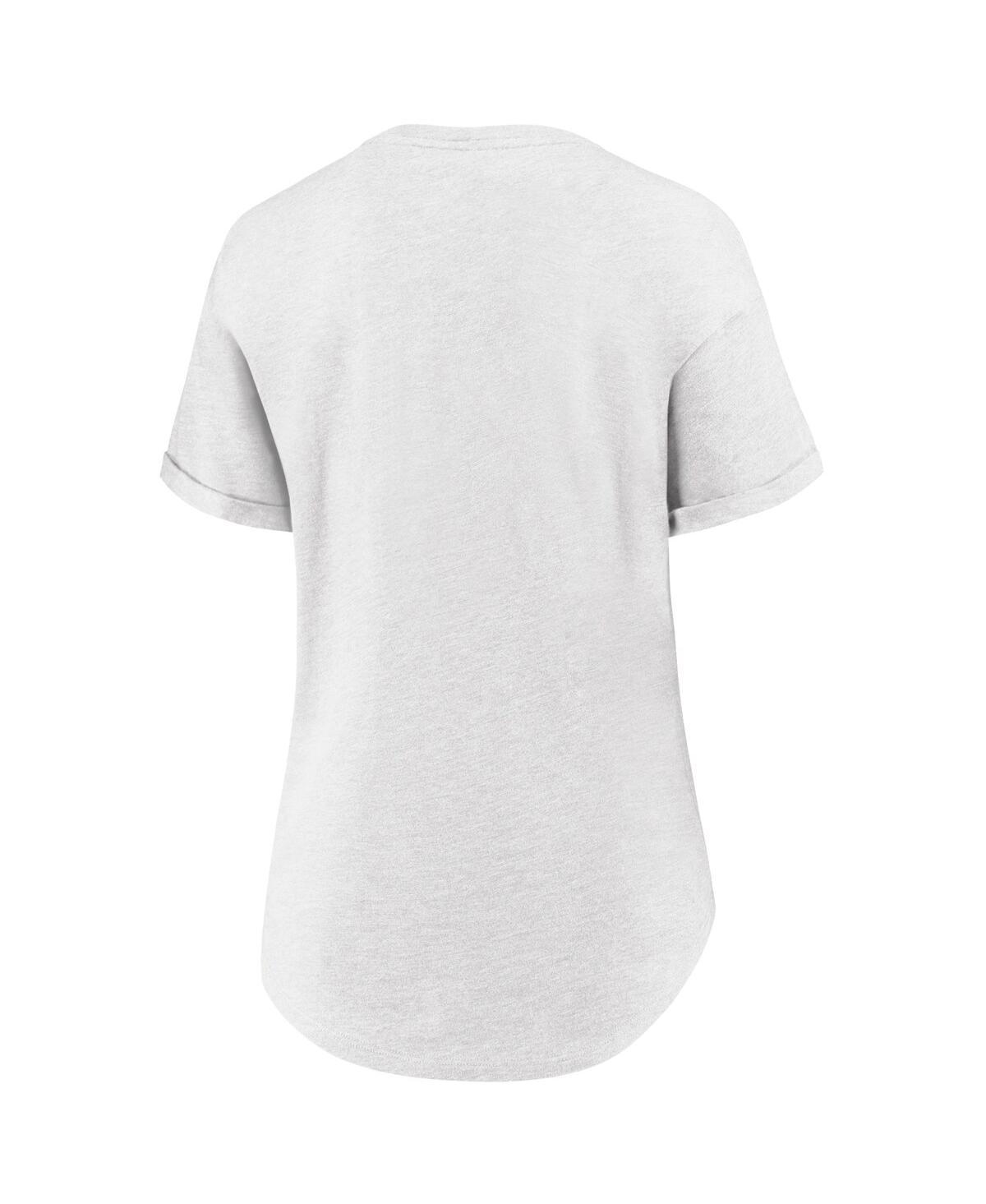 Fanatics Women'sâ White Oklahoma Sooners True Classics Hometown Tacked Sleeve T-shirt In Animal Print
