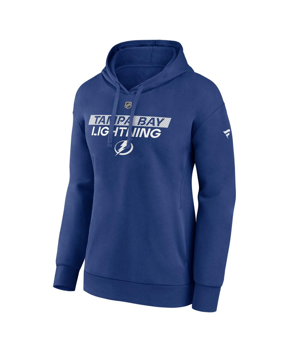 Fanatics Women's Blue Tampa Bay Lightning Authentic Pro Core Primary Fleece Pullover Hoodie In Blue