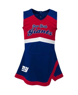 Baby Boys and Girls Royal New York Giants Cheer Captain Jumper Dress